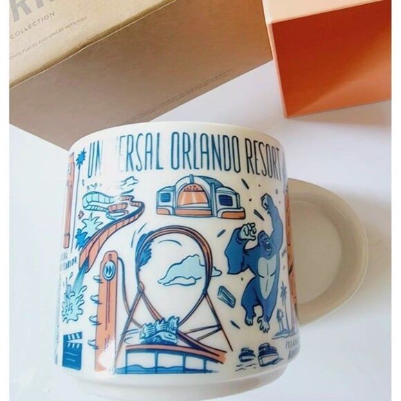 Universal Orlando Resort studio Starbucks Coffee Cup Mug new w/box discontinued - Picture 8 of 8